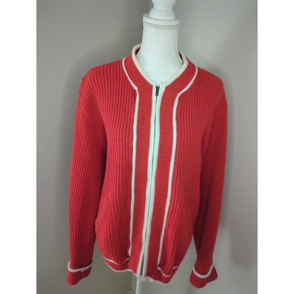 Orlon by campus vintage preppy zip up varsity sweater rare - Picture 2 of 9